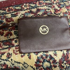 Michael Kors Brown Wristlet